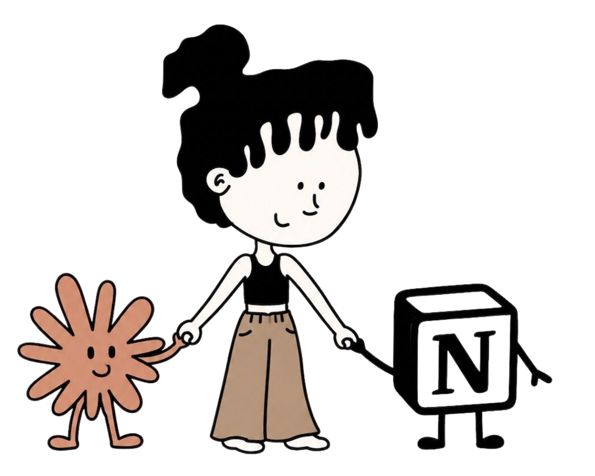 Irene junto a sus herramientas de trabajo